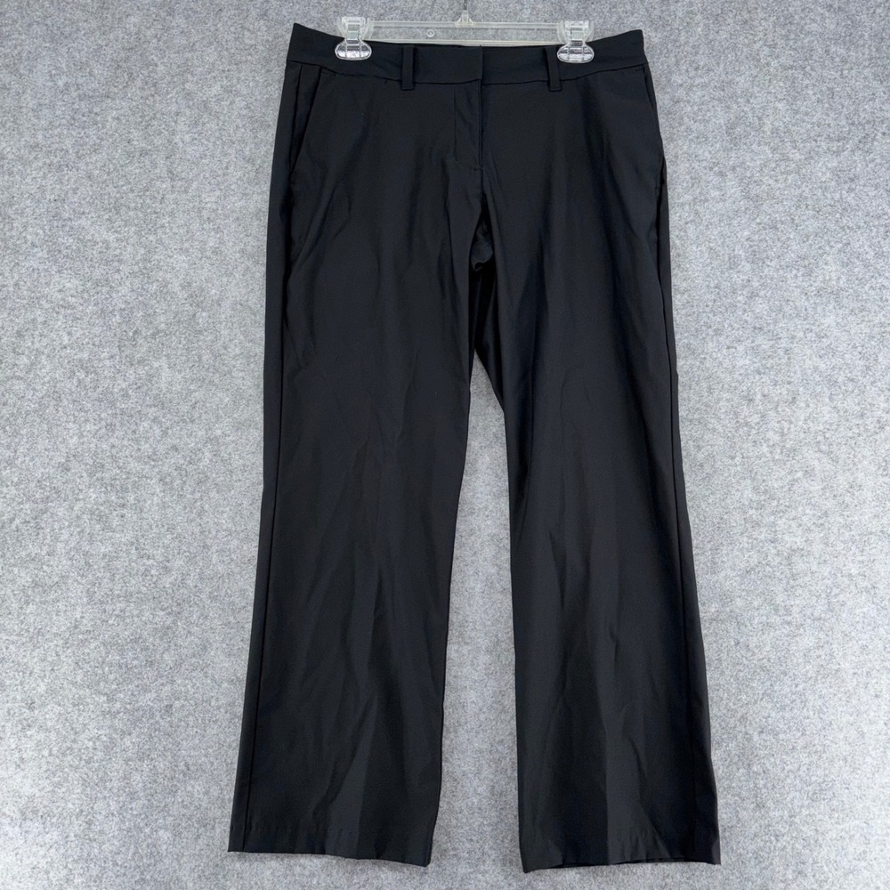 Nike Golf Dri-FIT Black Straight Leg Performance Pants 725732-010 Womens 8